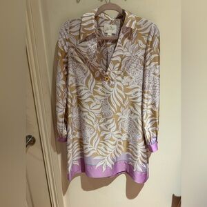 Lilly Pulitzer iralanne long sleeve popover shirtdress